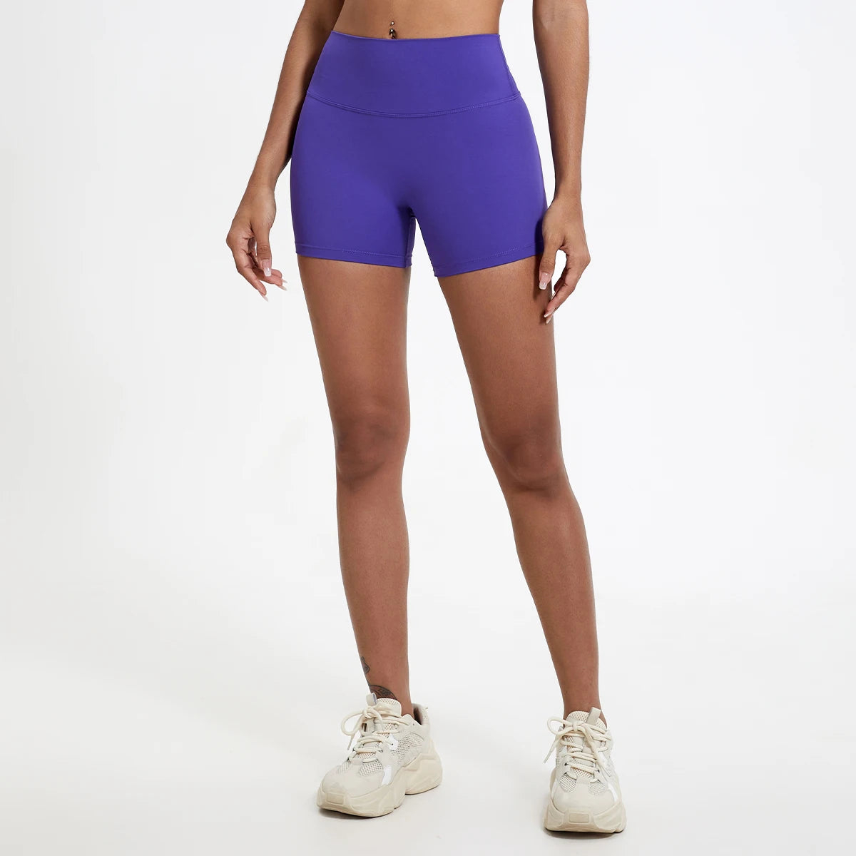 Women's High-Waist Slim Fit Gym Workout Shorts