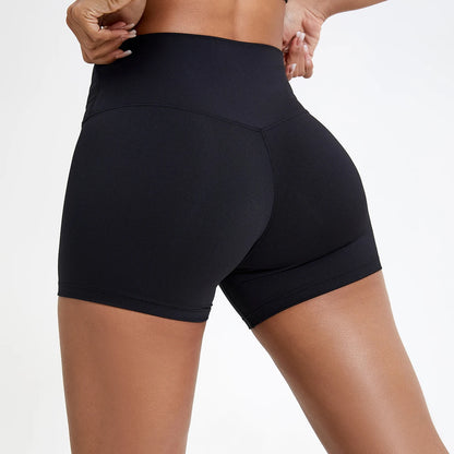 Women's High-Waist Slim Fit Gym Workout Shorts