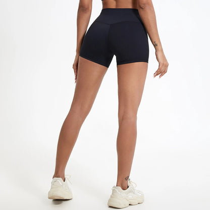 Women's High-Waist Slim Fit Gym Workout Shorts