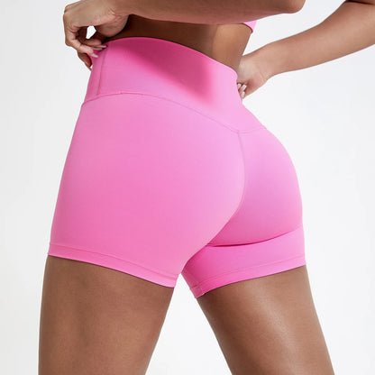 Women's High-Waist Slim Fit Gym Workout Shorts